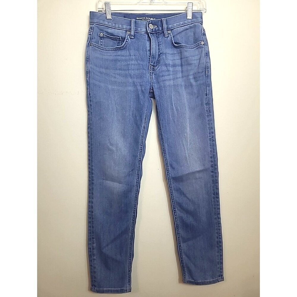 Banana Republic Traveler Slim Fit Womens Blue Jeans Size 28x27